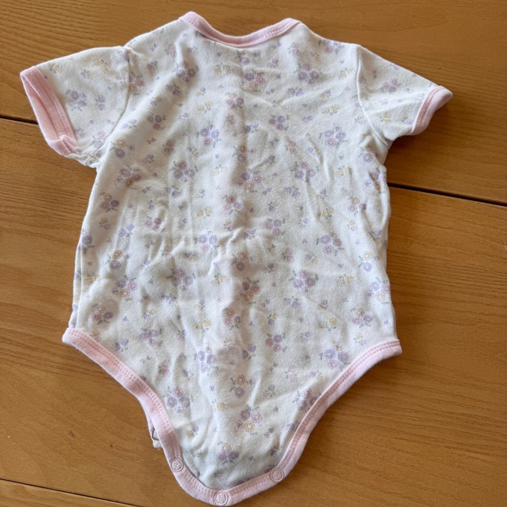 VTG Circo Floral Snap Up Bodysuit Baby Girl 3-6 Months Cottagecore Ditzy Floral - Picture 7 of 7